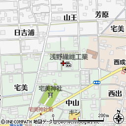 愛知県一宮市西大海道東光寺50周辺の地図