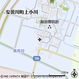 滋賀県高島市安曇川町上小川274周辺の地図