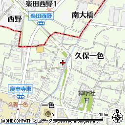 愛知県小牧市久保一色2903周辺の地図