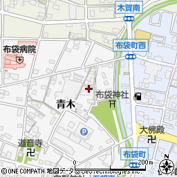愛知県江南市五明町青木100周辺の地図