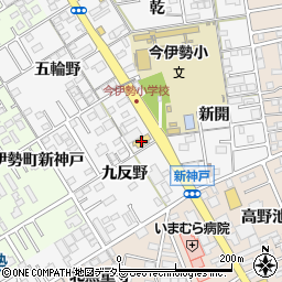 愛知県一宮市今伊勢町新神戸九反野56周辺の地図