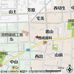 愛知県一宮市春明裏山26周辺の地図