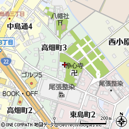愛知県一宮市一宮東小島周辺の地図