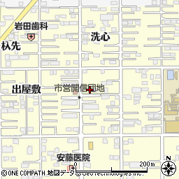 愛知県一宮市開明出屋敷53周辺の地図