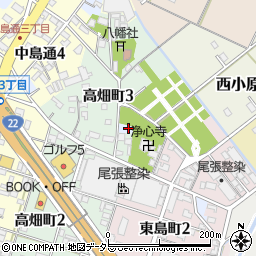 愛知県一宮市一宮（東小島）周辺の地図