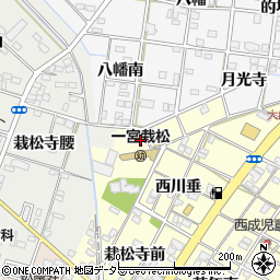 愛知県一宮市大赤見栽松浦周辺の地図