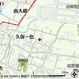 愛知県小牧市久保一色1657周辺の地図