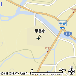 長野県下伊那郡平谷村1077周辺の地図