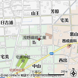 愛知県一宮市西大海道東光寺30周辺の地図