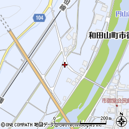 兵庫県朝来市和田山町市御堂445周辺の地図