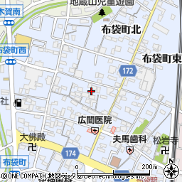 愛知県江南市布袋町周辺の地図