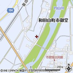 兵庫県朝来市和田山町市御堂467周辺の地図