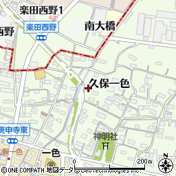 愛知県小牧市久保一色1597周辺の地図