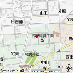 愛知県一宮市西大海道東光寺36周辺の地図