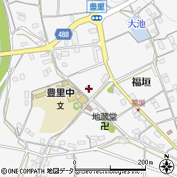 京都府綾部市豊里町福垣190周辺の地図