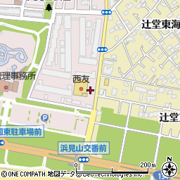西友辻堂店駐車場周辺の地図
