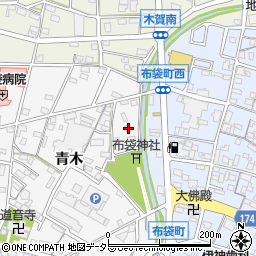 愛知県江南市五明町青木107周辺の地図