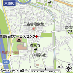 滋賀県米原市三吉530周辺の地図
