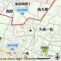 愛知県小牧市久保一色2902周辺の地図