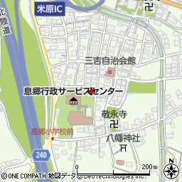 滋賀県米原市三吉1047周辺の地図