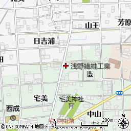 愛知県一宮市西大海道東光寺40周辺の地図