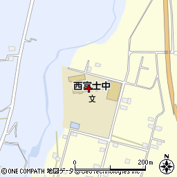富士宮市立西富士中学校周辺の地図