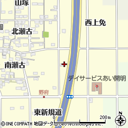 愛知県一宮市開明下上免周辺の地図