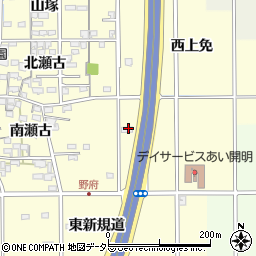 愛知県一宮市開明（下上免）周辺の地図