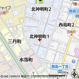 〒491-0069 愛知県一宮市北神明町の地図