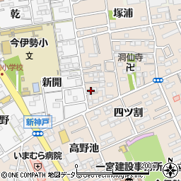 愛知県一宮市今伊勢町本神戸目久井6周辺の地図