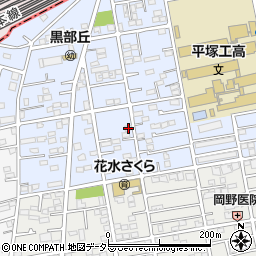 神奈川県平塚市黒部丘22-5周辺の地図