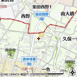 愛知県小牧市久保一色2947周辺の地図