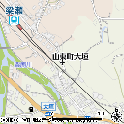 兵庫県朝来市山東町大垣450周辺の地図