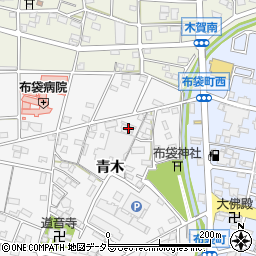 愛知県江南市五明町青木61周辺の地図