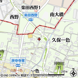 愛知県小牧市久保一色2928周辺の地図