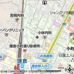 鎌倉ハム富岡商会　小町本店周辺の地図