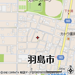 岐阜県羽島市正木町新井251周辺の地図