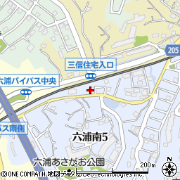 石塚六浦工場周辺の地図