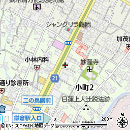 かまくら春秋社本社ビル周辺の地図