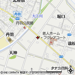 愛知県一宮市丹羽橋向周辺の地図