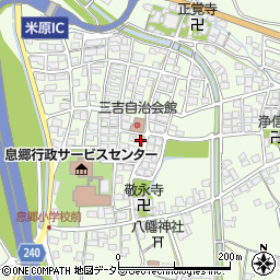 滋賀県米原市三吉1122周辺の地図