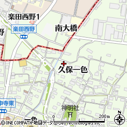 愛知県小牧市久保一色1602-2周辺の地図