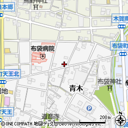 愛知県江南市五明町青木7周辺の地図