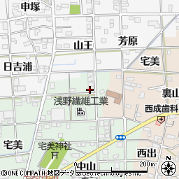 愛知県一宮市西大海道東光寺25周辺の地図
