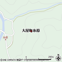 兵庫県養父市大屋町糸原周辺の地図