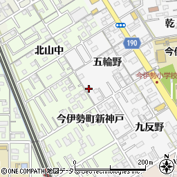 愛知県一宮市今伊勢町新神戸五輪野21周辺の地図