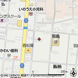 岐阜県羽島市竹鼻町飯柄35-1周辺の地図
