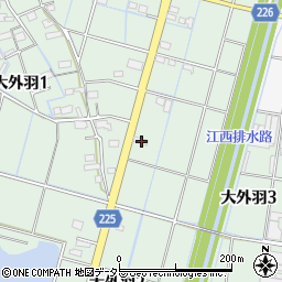 岐阜県大垣市大外羽1丁目199周辺の地図