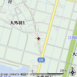 岐阜県大垣市大外羽1丁目173周辺の地図