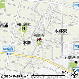 愛知県江南市中奈良町本郷156周辺の地図